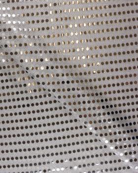 Round Glitter Fabric Silver - Tissushop